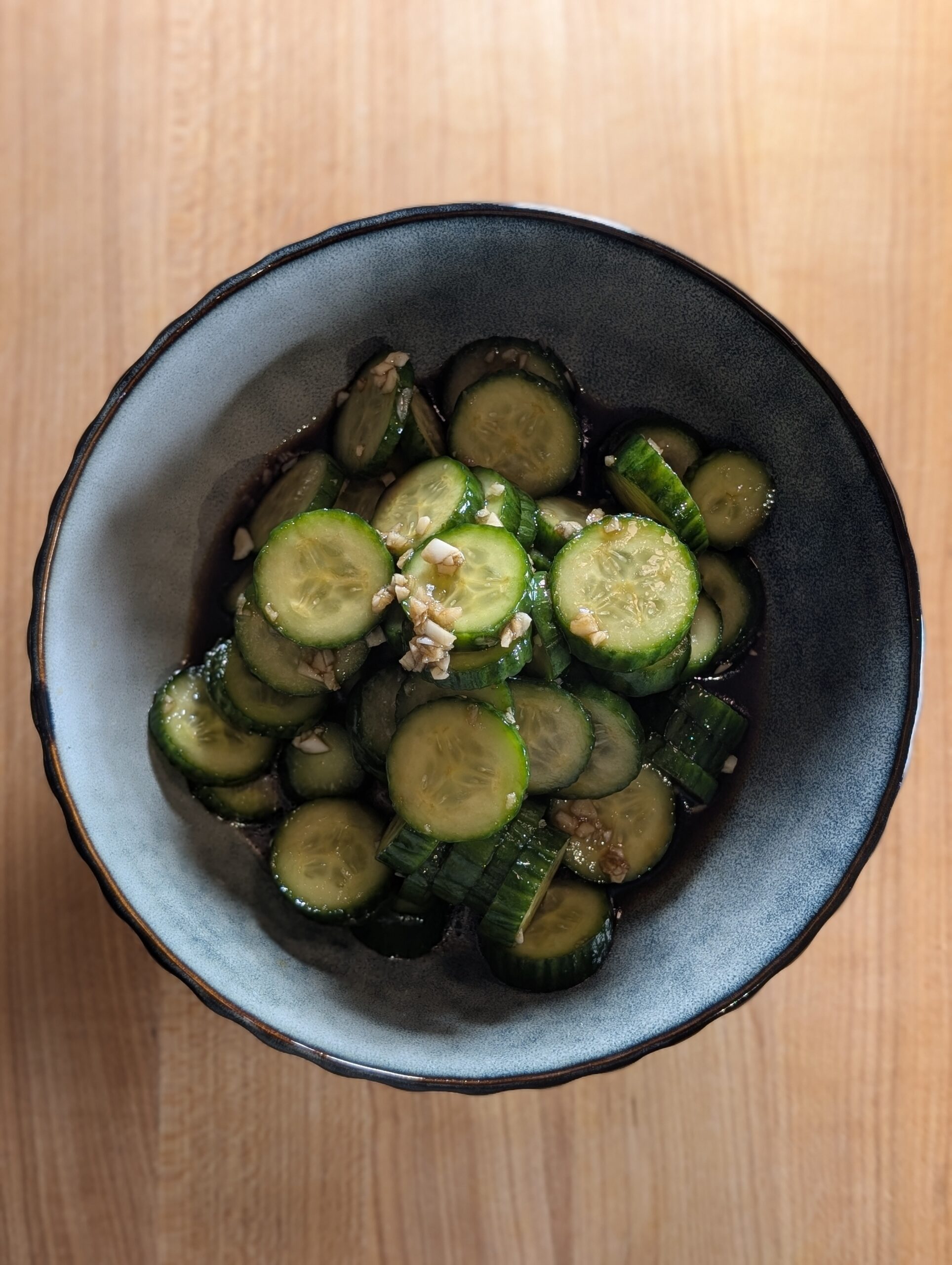 Simple Garlic Cucumber Salad